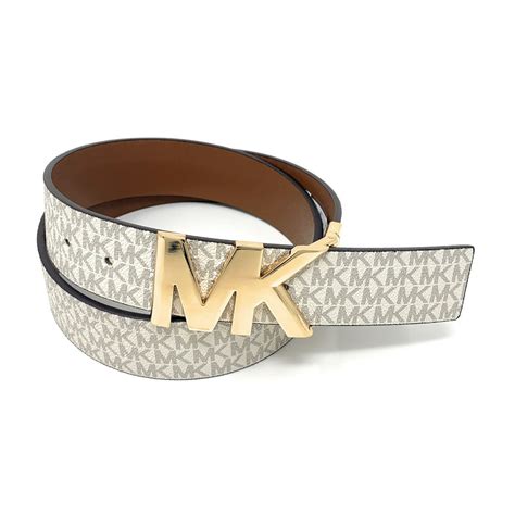 michael michael kors mk logo charm belt|Logo Belt .